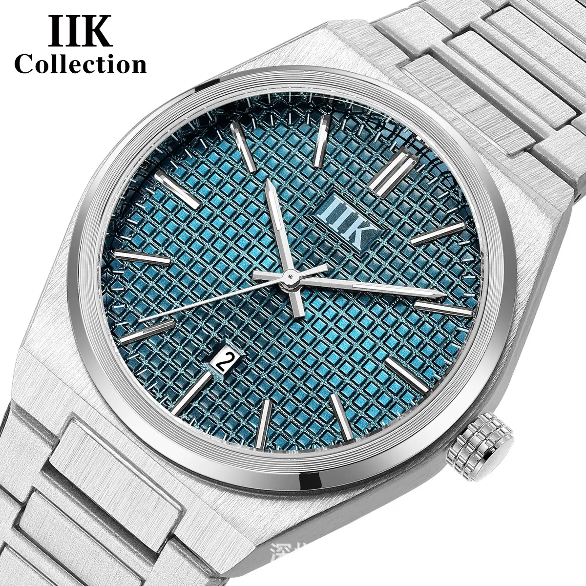 IIK Men's Luminous Quartz Watch Gold Silver Band - Image 7