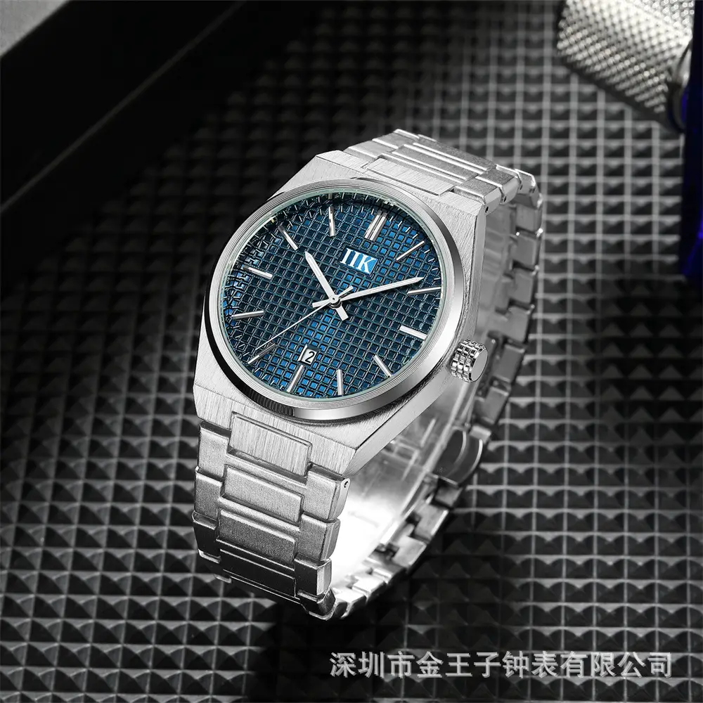 IIK Men's Luminous Quartz Watch Gold Silver Band - Image 8