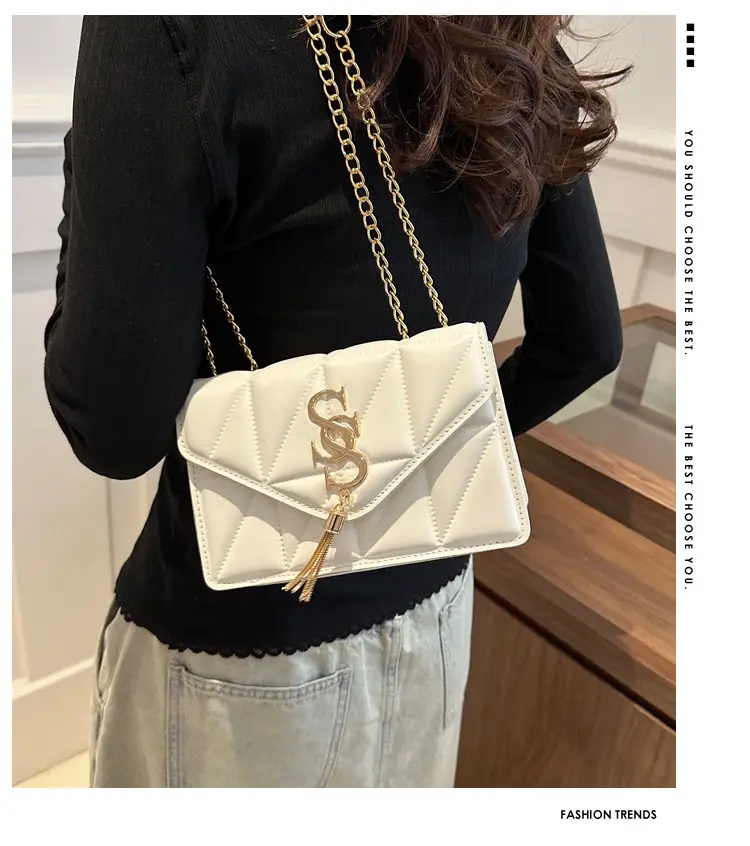White Chain Crossbody Bag Women 2024 — feature 1