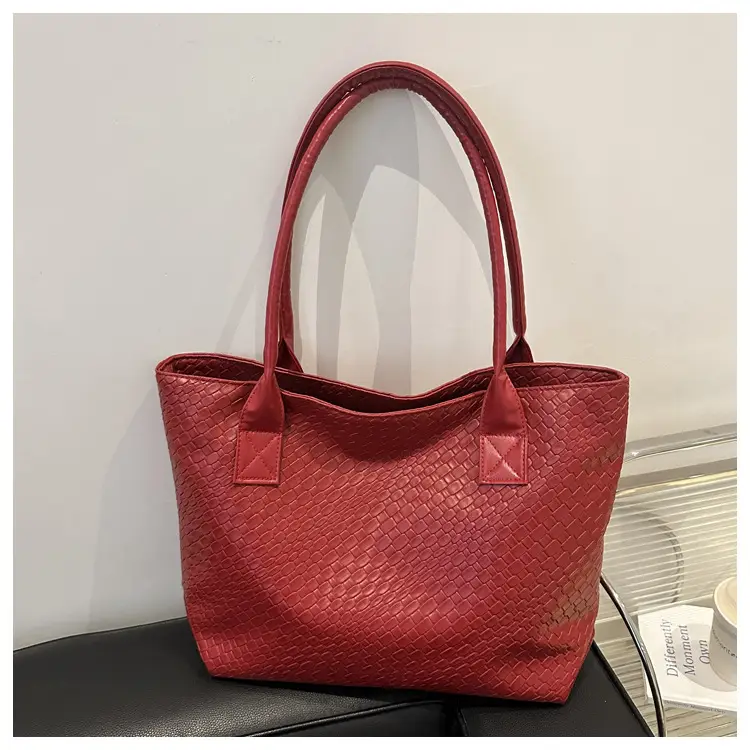 Women Woven Handbag Large Capacity Retro 2024 - Image 5