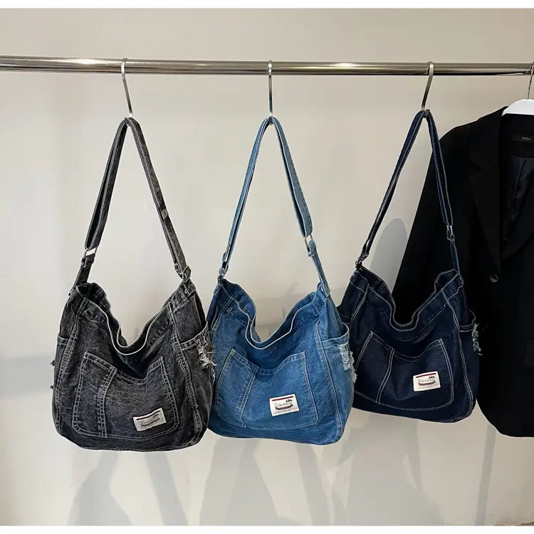 Women Denim Crossbody Bag Large Capacity Autumn Winter — feature 1