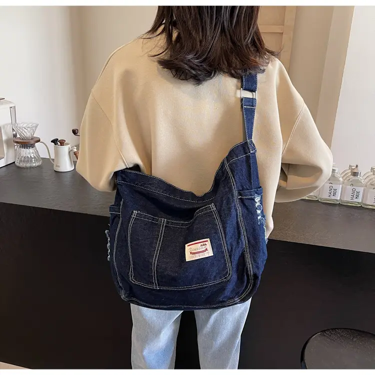 Women Denim Crossbody Bag Large Capacity Autumn Winter — feature 10