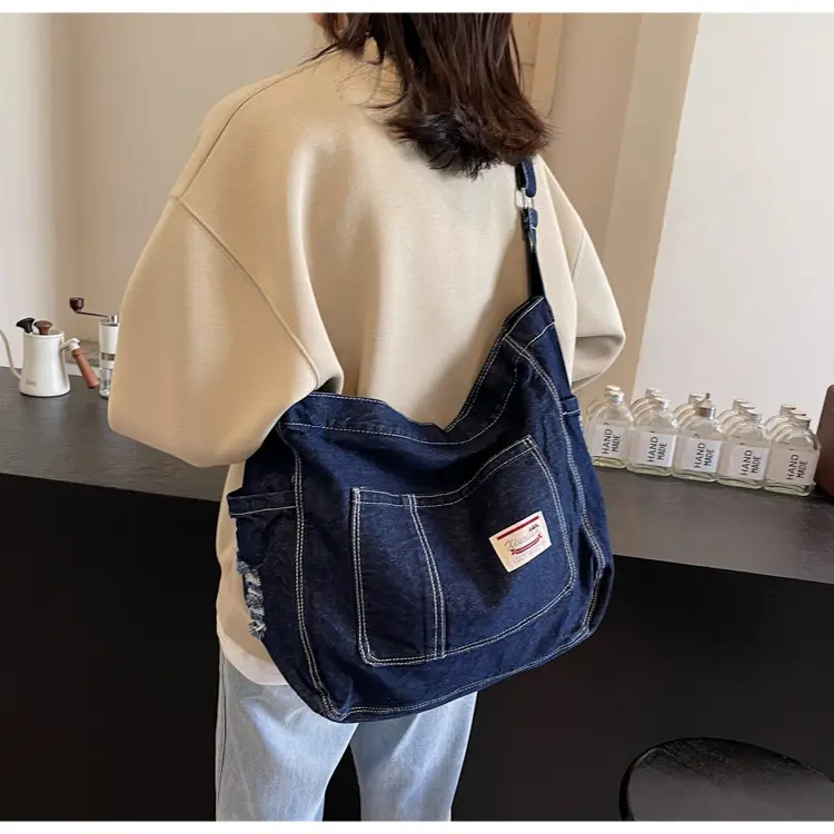 Women Denim Crossbody Bag Large Capacity Autumn Winter — feature 11