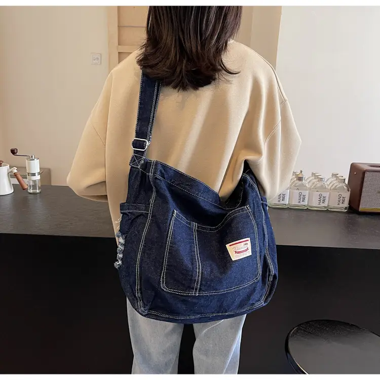 Women Denim Crossbody Bag Large Capacity Autumn Winter — feature 13
