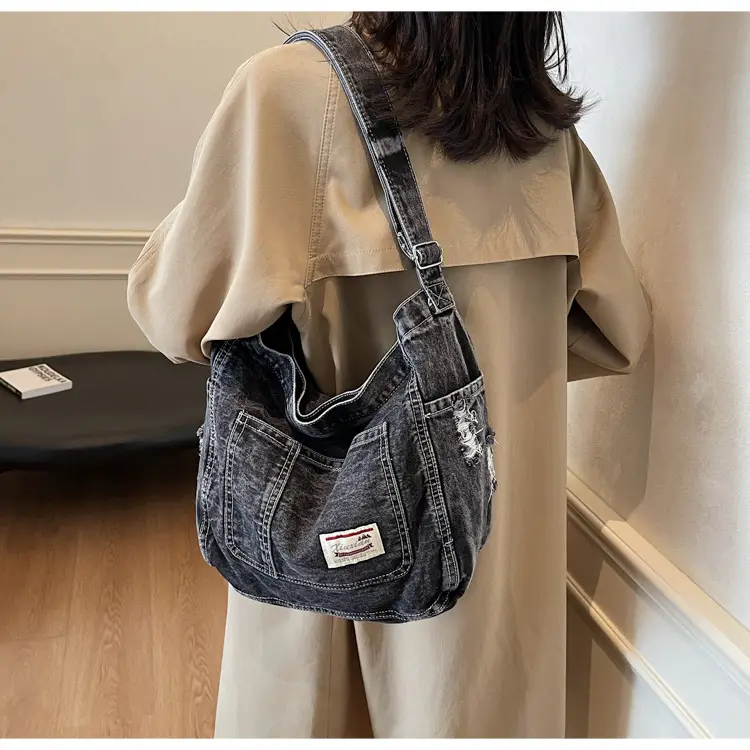 Women Denim Crossbody Bag Large Capacity Autumn Winter — feature 14