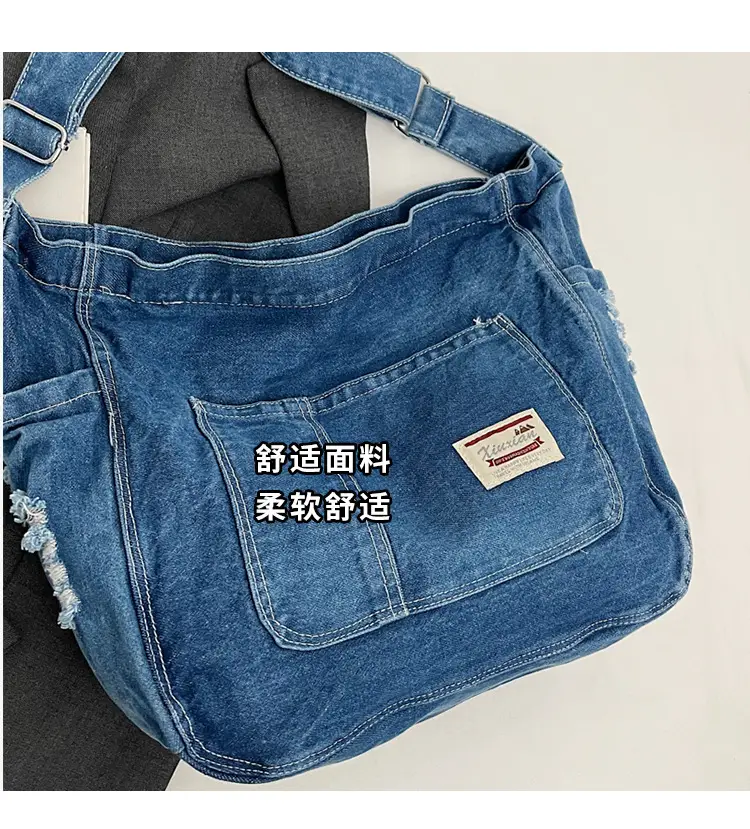 Women Denim Crossbody Bag Large Capacity Autumn Winter — feature 5