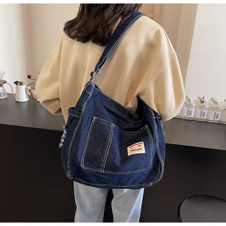 Women Denim Crossbody Bag Large Capacity Autumn Winter — feature 9