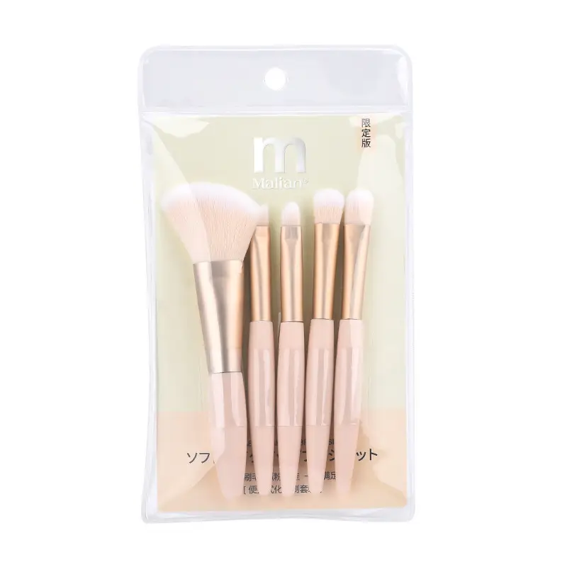 5 Piece Makeup Brushes Set for Blending & Contouring - Image 5