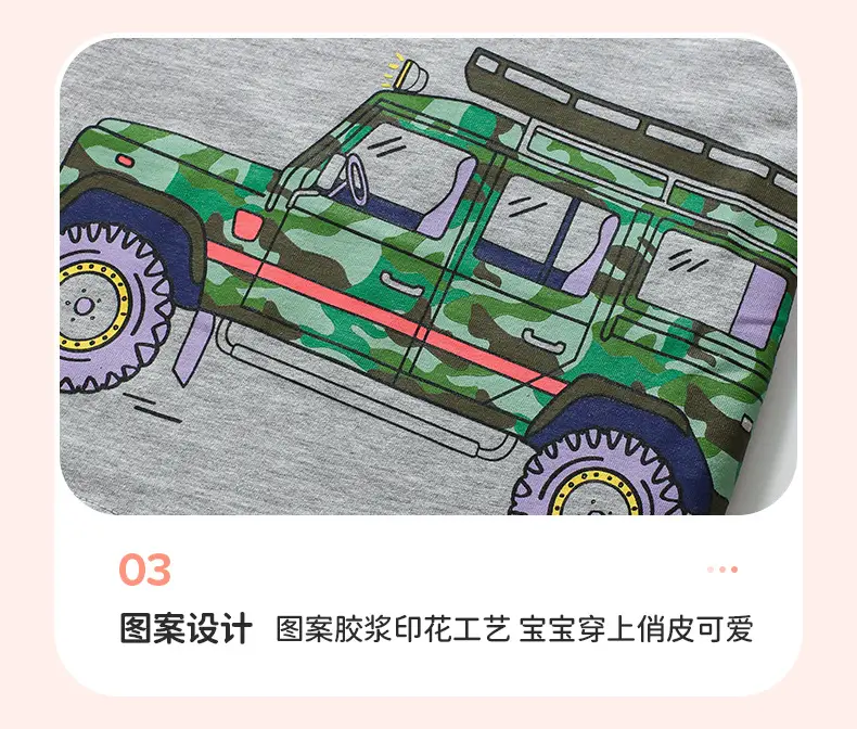 Kids Cartoon T-Shirts Set 2025 Summer Boys Green Gray Blue — feature 34