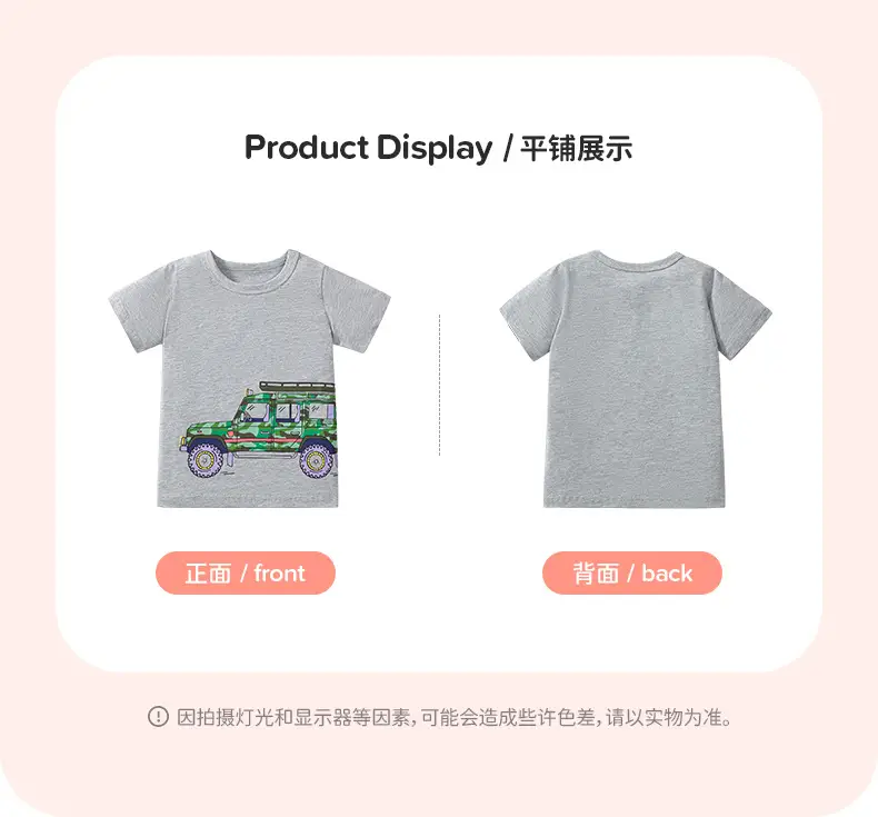 Kids Cartoon T-Shirts Set 2025 Summer Boys Green Gray Blue — feature 36