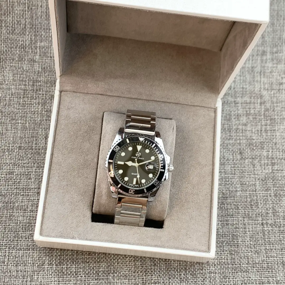 Men's Green Quartz Watch with Butterfly Buckle — feature 16