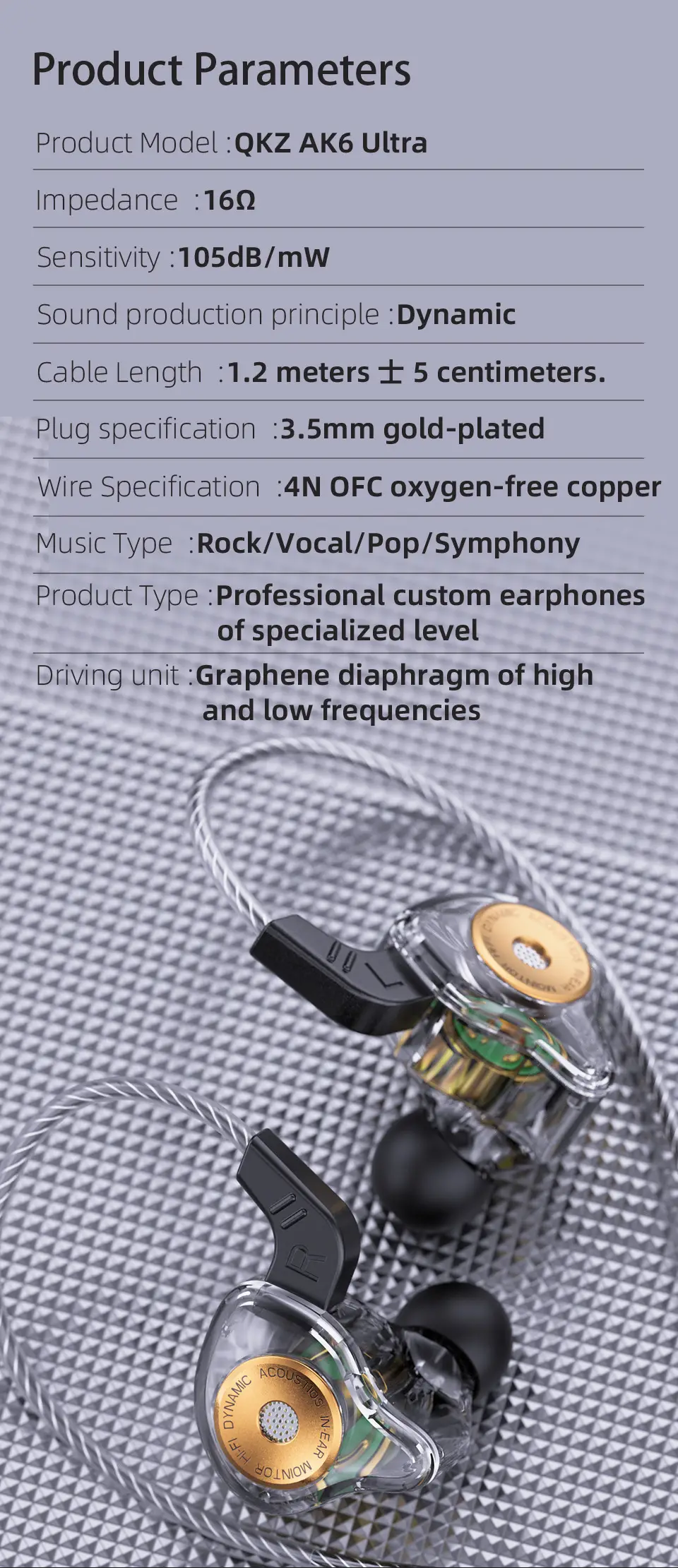 QKZ Audio Wireless In-Ear Headphones with RGB Light — feature 17