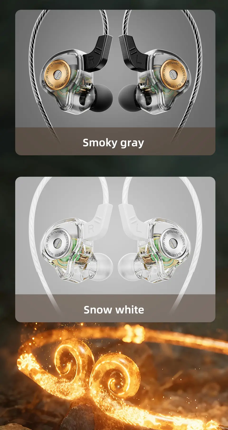 QKZ Audio Wireless In-Ear Headphones with RGB Light — feature 19