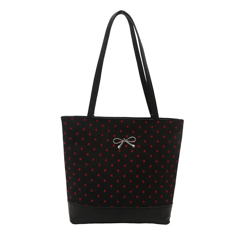 Black Polka Dot Women's Tote Bag 2024 - Image 8