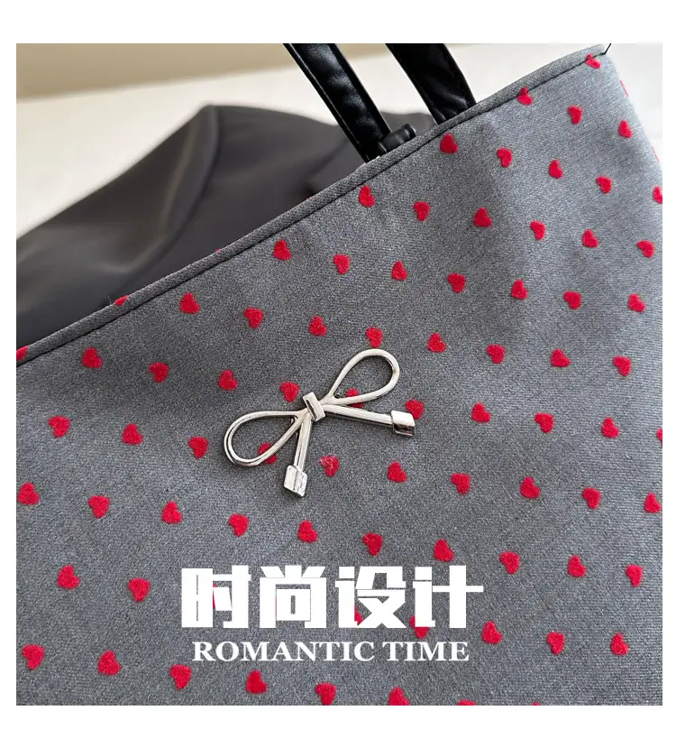 Black Polka Dot Women's Tote Bag 2024 — feature 4