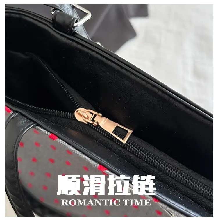 Black Polka Dot Women's Tote Bag 2024 — feature 6