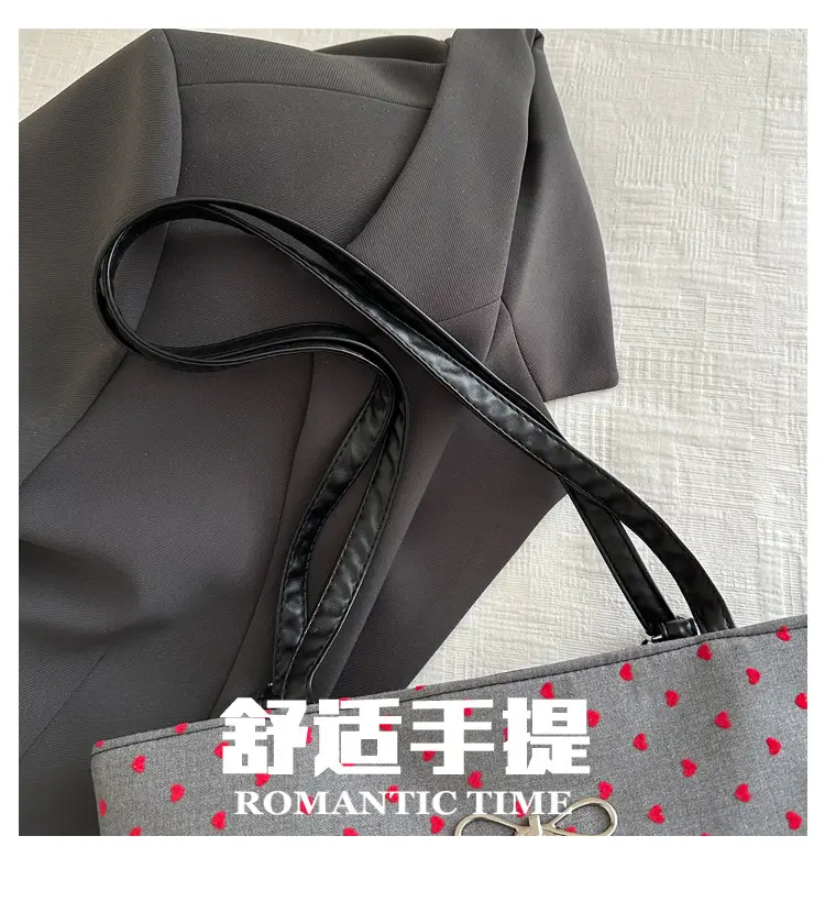 Black Polka Dot Women's Tote Bag 2024 — feature 7