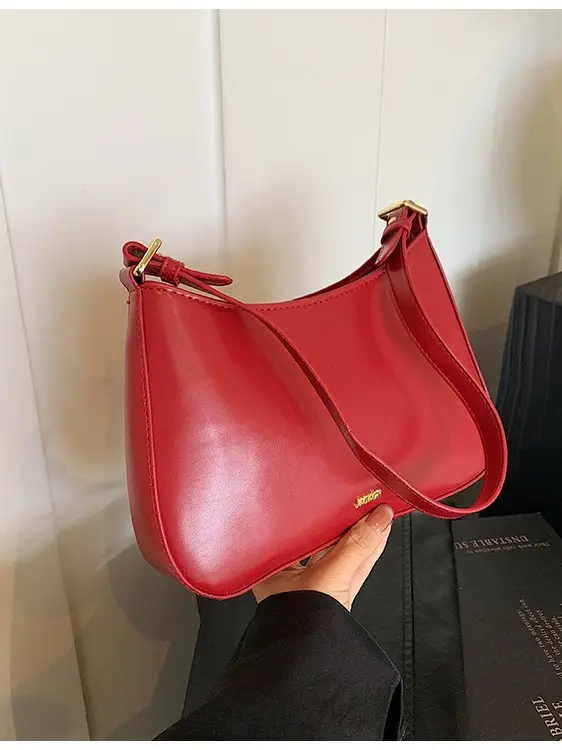 Brown Leather Shoulder Messenger Bag for Women - Image 7