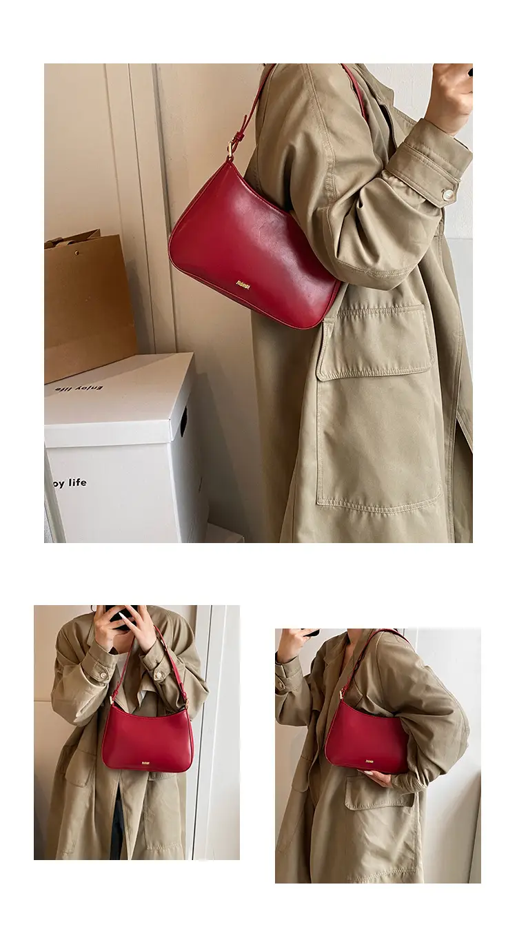 Brown Leather Shoulder Messenger Bag for Women — feature 10