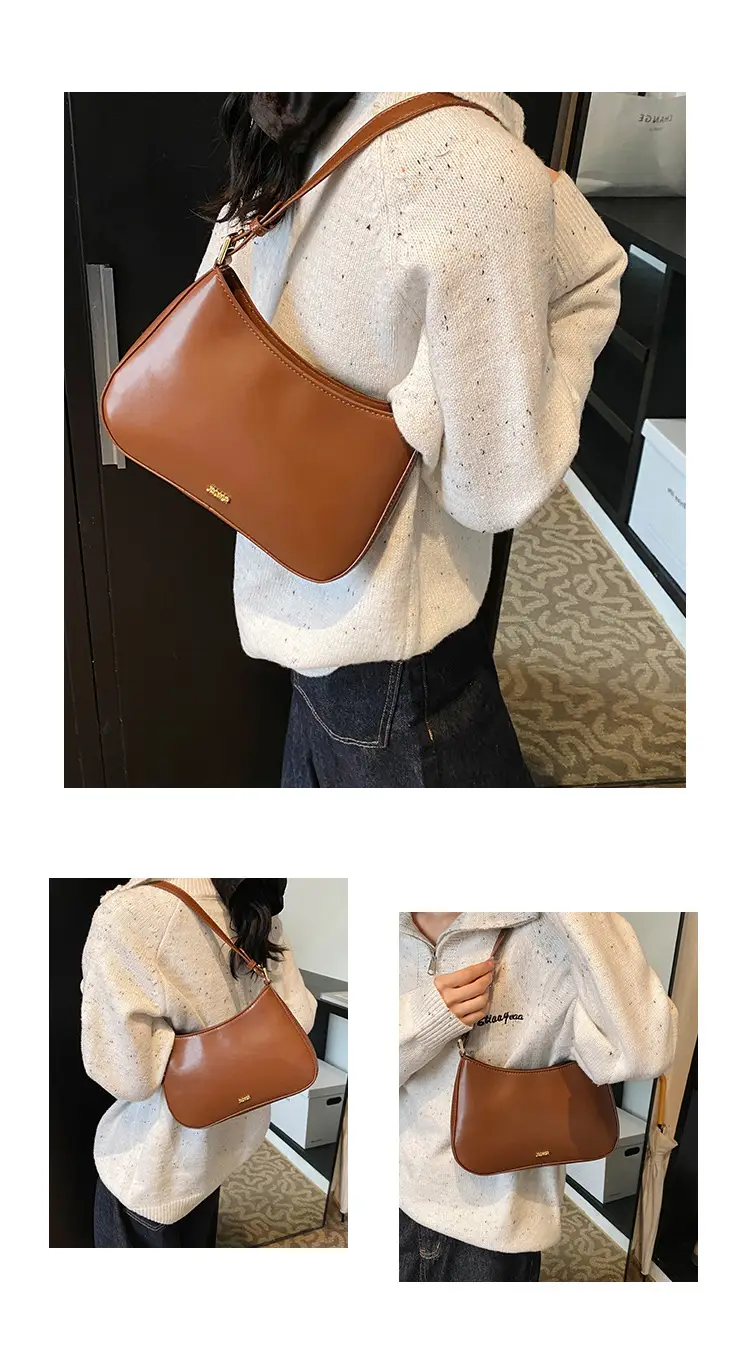 Brown Leather Shoulder Messenger Bag for Women — feature 13
