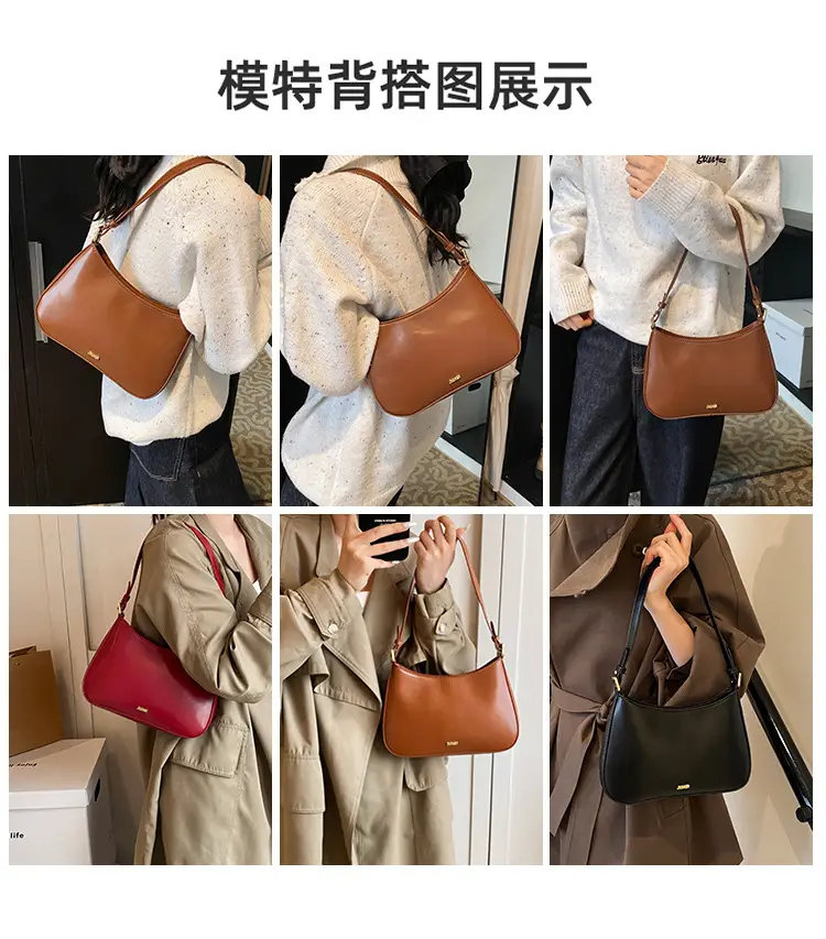 Brown Leather Shoulder Messenger Bag for Women — feature 14