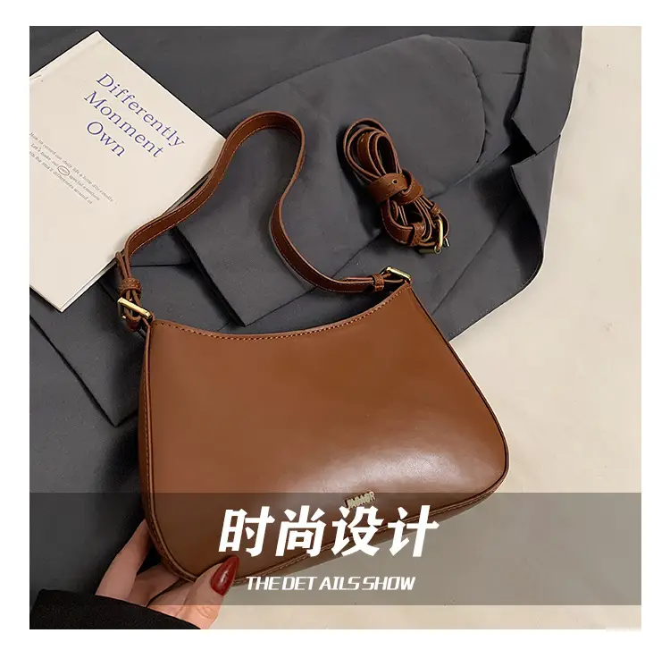 Brown Leather Shoulder Messenger Bag for Women — feature 16