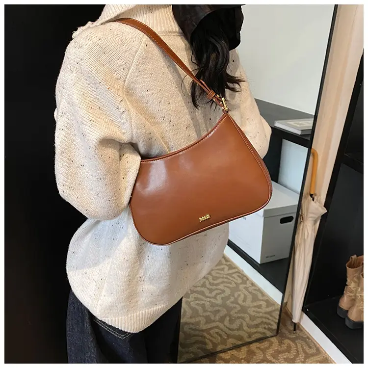 Brown Leather Shoulder Messenger Bag for Women — feature 9