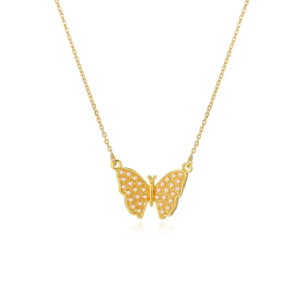 Women's 18k Bow Necklace Pendant with Crystal Accents - Image 12