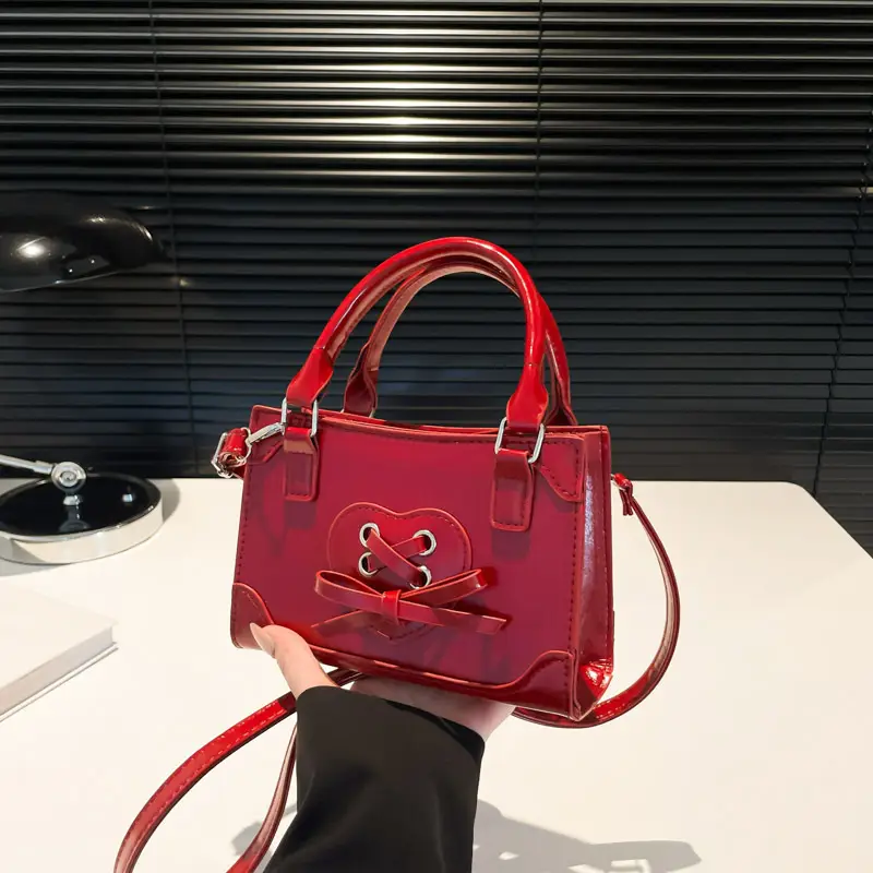 Red Korean Style Shoulder Bag 2024 Autumn - Image 8