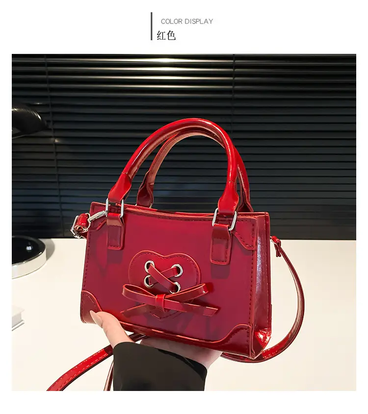 Red Korean Style Shoulder Bag 2024 Autumn — feature 13
