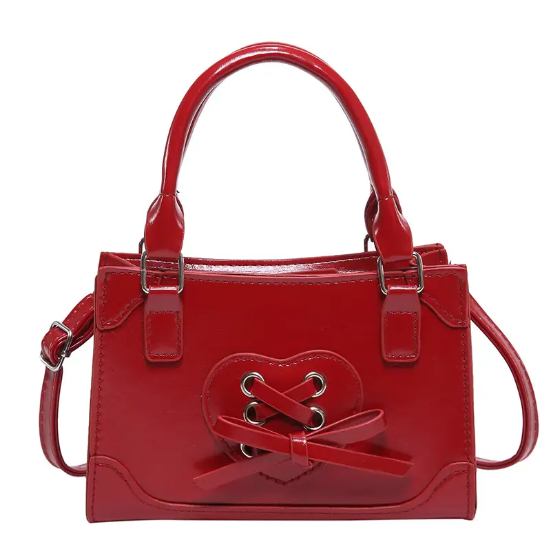 Red Korean Style Shoulder Bag 2024 Autumn - Image 5