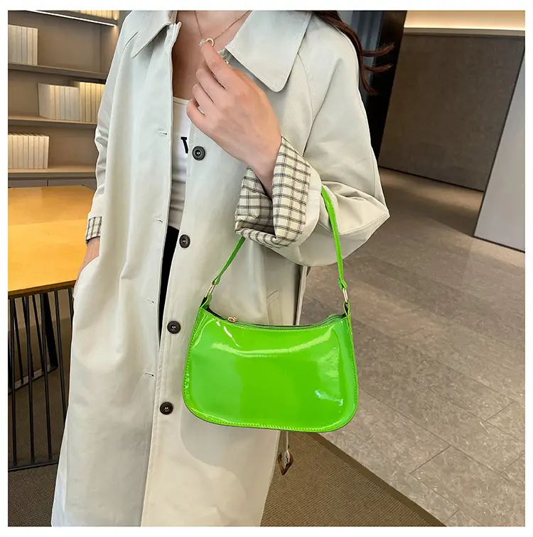 Purple Patent Leather Shoulder Bag for Women — feature 16