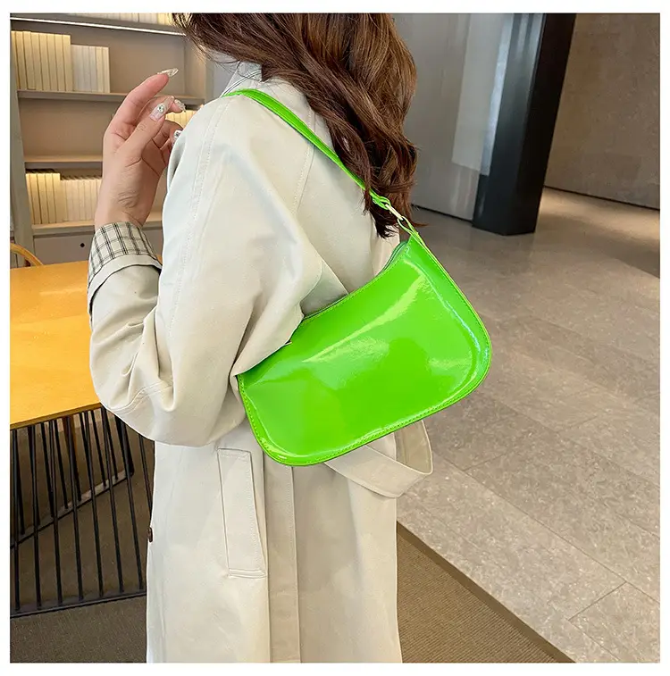 Purple Patent Leather Shoulder Bag for Women — feature 17