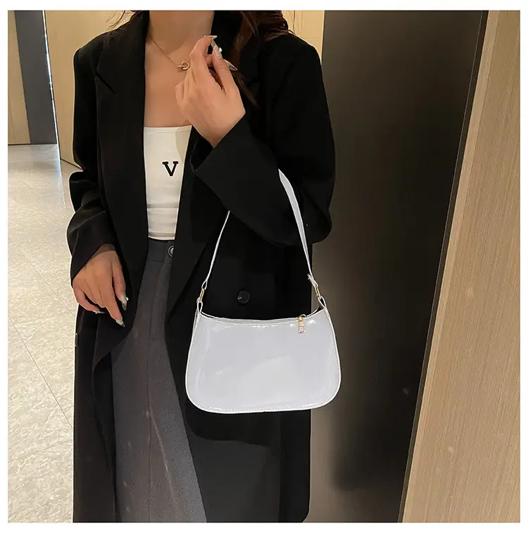 Purple Patent Leather Shoulder Bag for Women — feature 28
