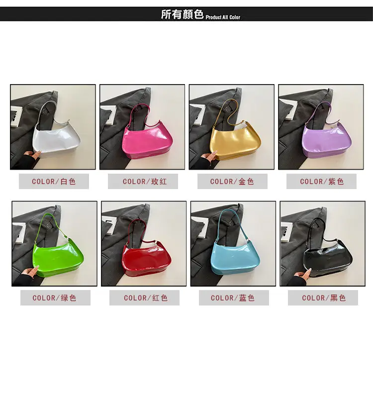 Purple Patent Leather Shoulder Bag for Women — feature 4