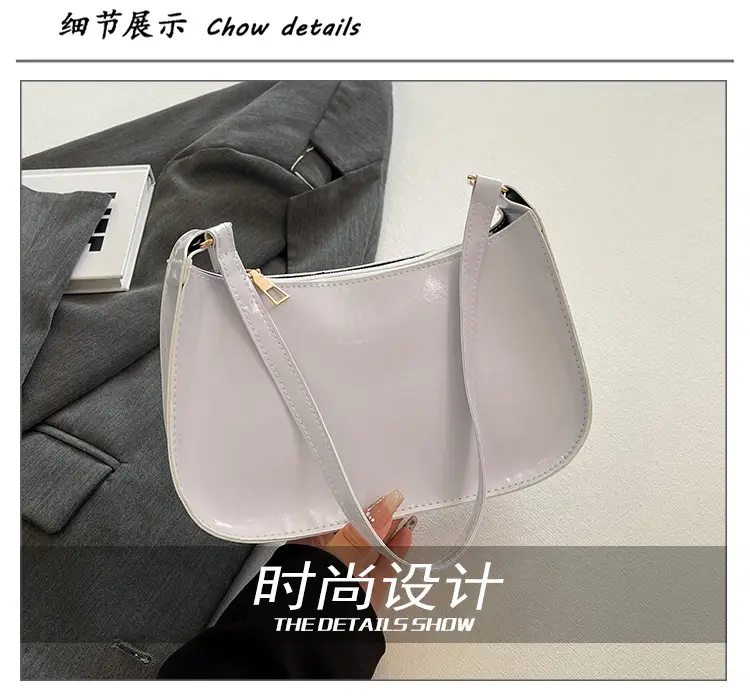 Purple Patent Leather Shoulder Bag for Women — feature 5