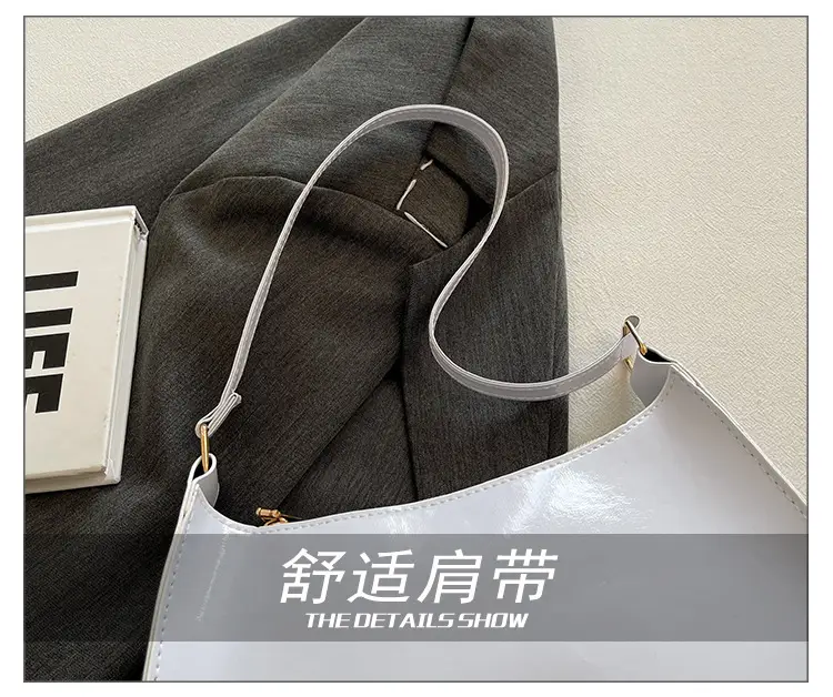 Purple Patent Leather Shoulder Bag for Women — feature 6