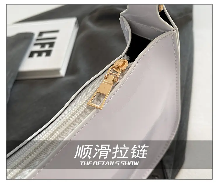 Purple Patent Leather Shoulder Bag for Women — feature 8