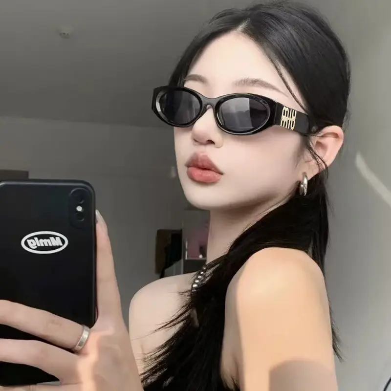 Women Retro Cat-Eye Sunglasses Black 2025 - Image 9