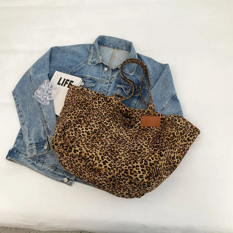Leopard Print Large Tote Bag Canvas 2026 — feature 24