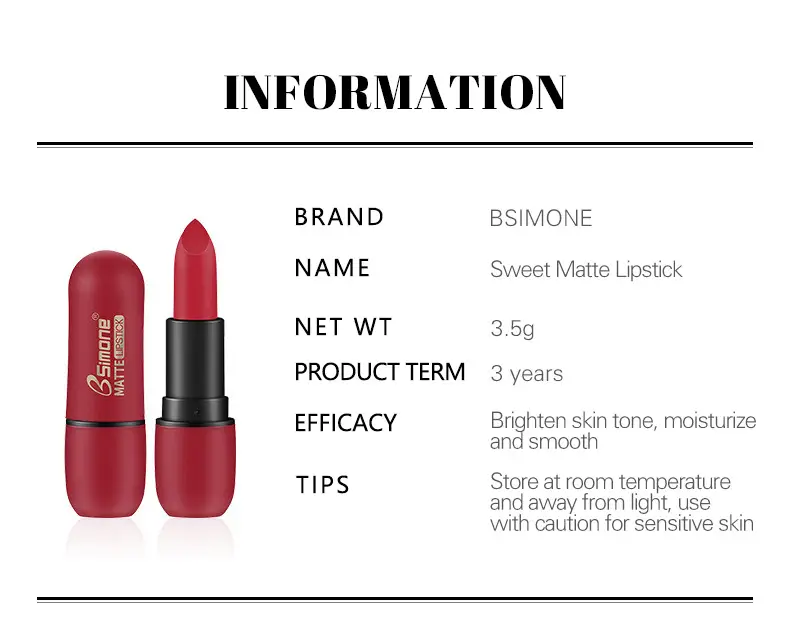 Purplish Red Matte Lipstick 08 — feature 15