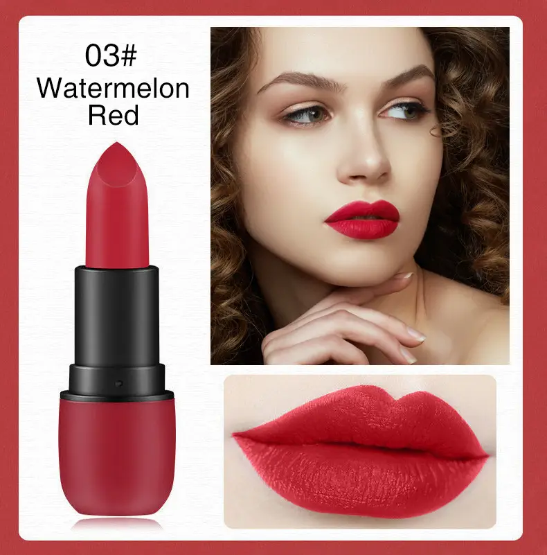 Purplish Red Matte Lipstick 08 — feature 7