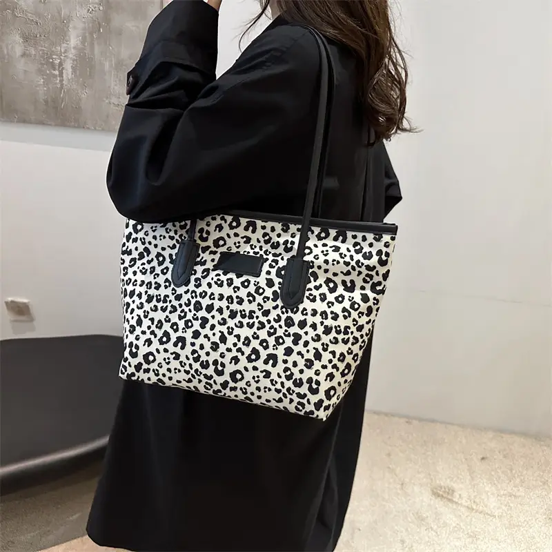 Leopard Print Shoulder Tote Bag 2024 New - Image 5