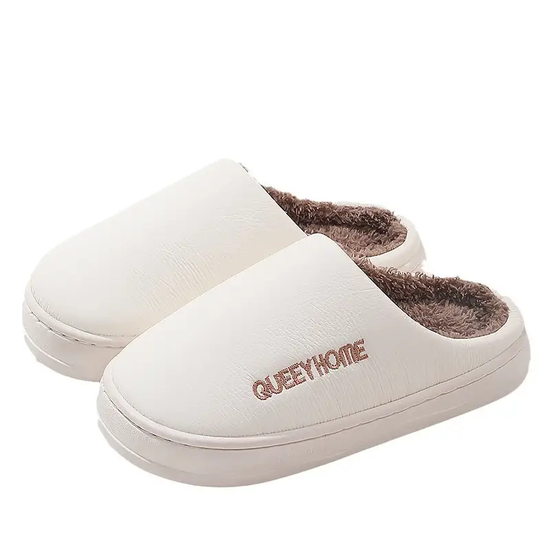 Home Cotton Slippers for Women Winter 2025 New Indoor Home Couple Thick-Soled Warm Fleece-Lined Anti-Slip Cotton Slippers for Men Winter - Image 9