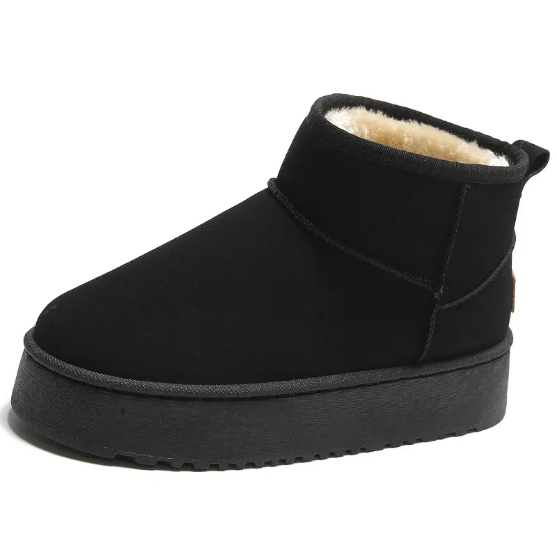 Women's Fleece Lined Snow Boots Tan Non-Slip Winter - Image 8