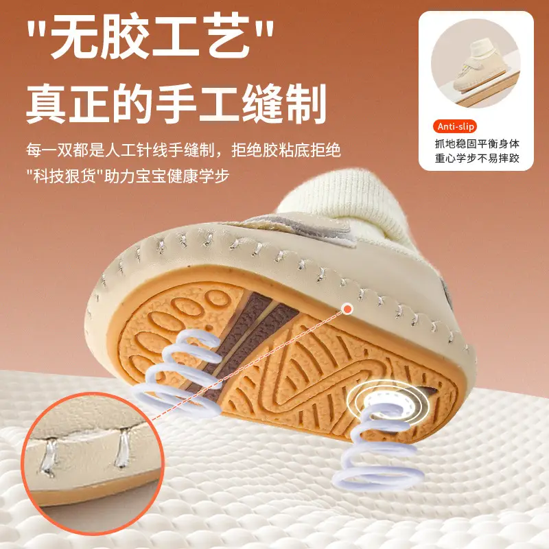 Baby shoes autumn and winter new 0-6-December winter socks front shoes soft bottom warm fleece-lined baby girl cotton shoes - Image 8