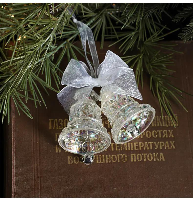 Transparent Christmas Deer Pendant with Holographic Sparkle — feature 11