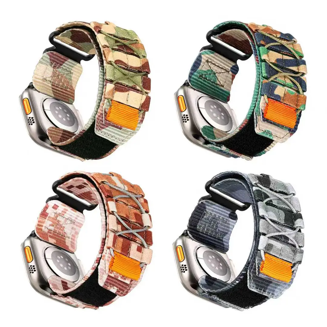 Suitable for Apple iWatch Watch Strap Samsung Universal 20Mm22Mm Nylon Braided Loop Canvas Sports Strap — feature 17