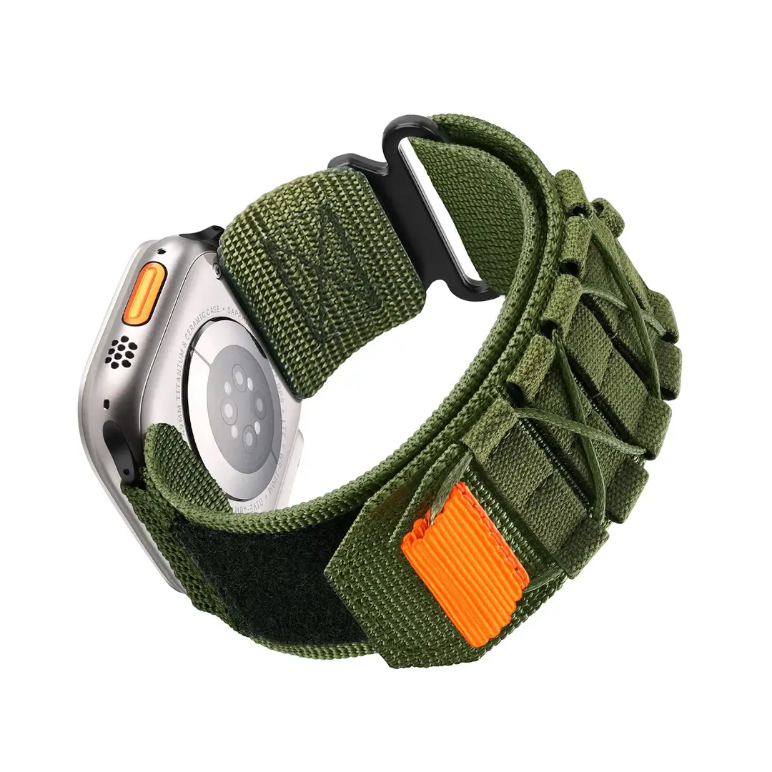 Suitable for Apple iWatch Watch Strap Samsung Universal 20Mm22Mm Nylon Braided Loop Canvas Sports Strap — feature 9