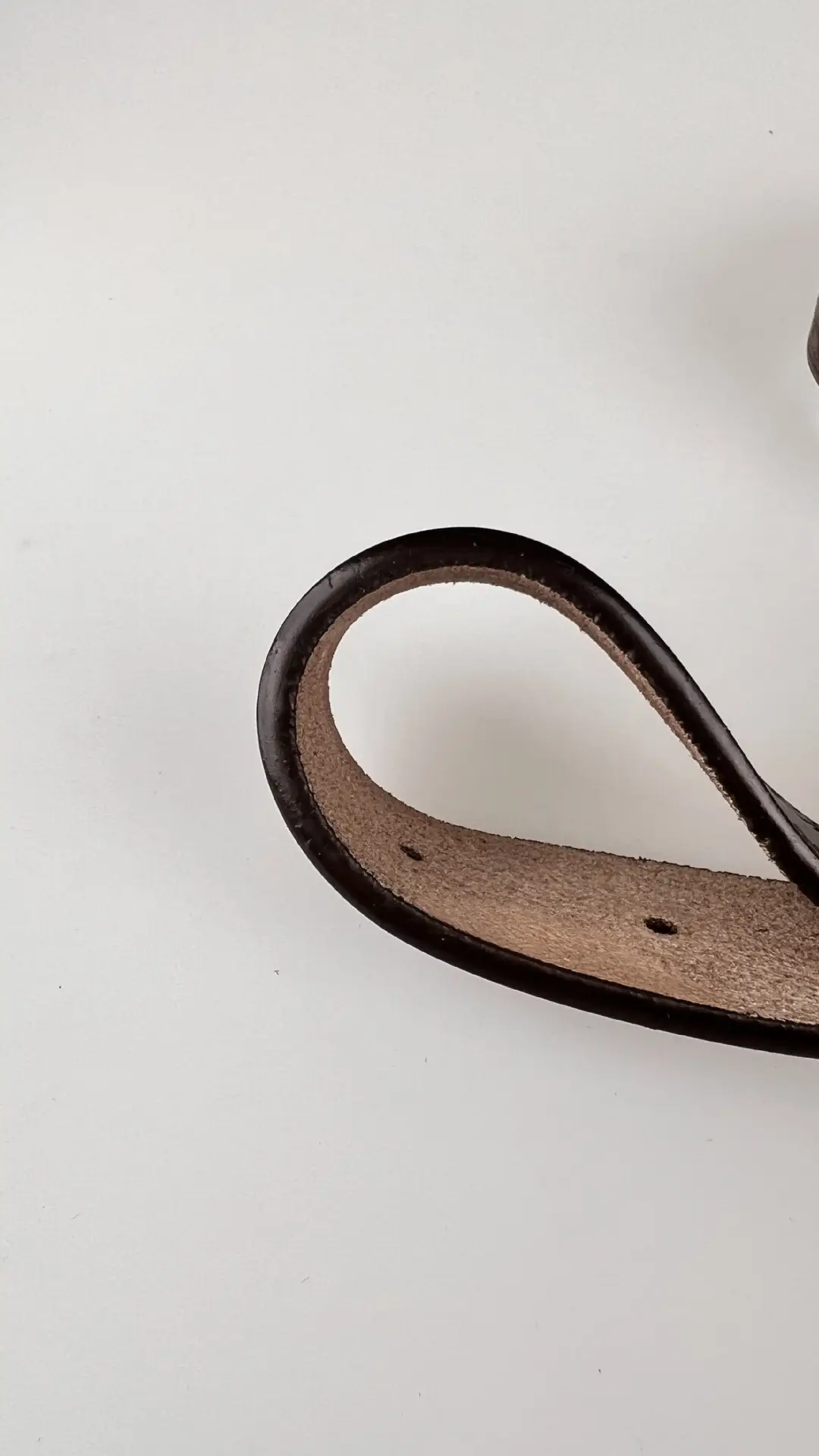 New Genuine Leather Belt Cowhide Embossed Brown — feature 3